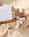 McBliss Women's Day Gift Bag with body butter, bath salts, handmade soap, and more